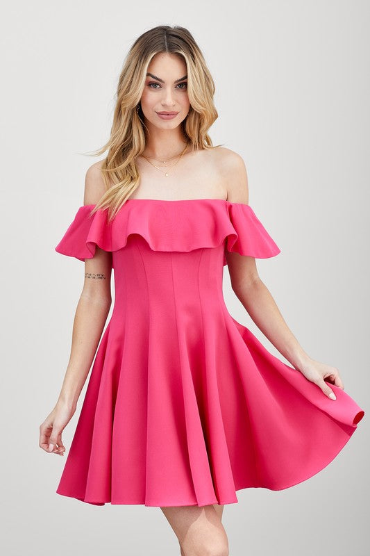 Do + Be A Line Ruffle Dress