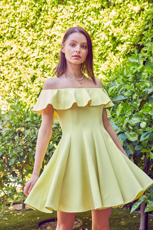 Do + Be A Line Ruffle Dress