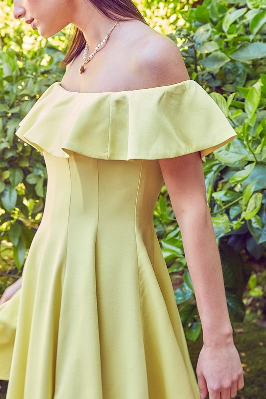 Do + Be A Line Ruffle Dress