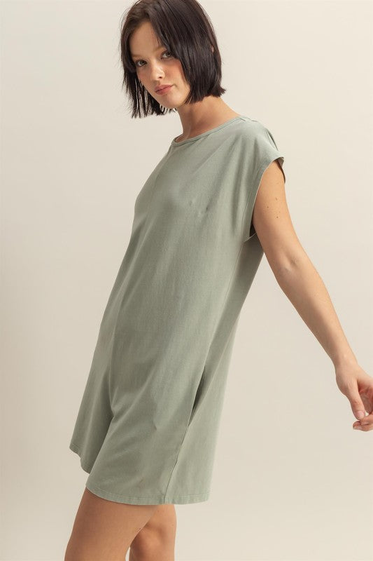 HYFVE Round Neck Cap Sleeve Relaxed Fit Breezy Romper