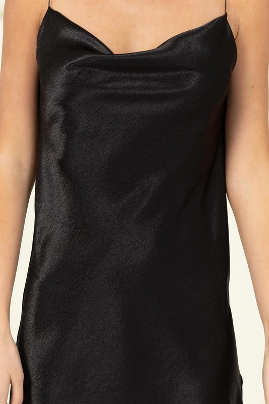 HYFVE Somewhere to Go Cowl Neck Mini Dress