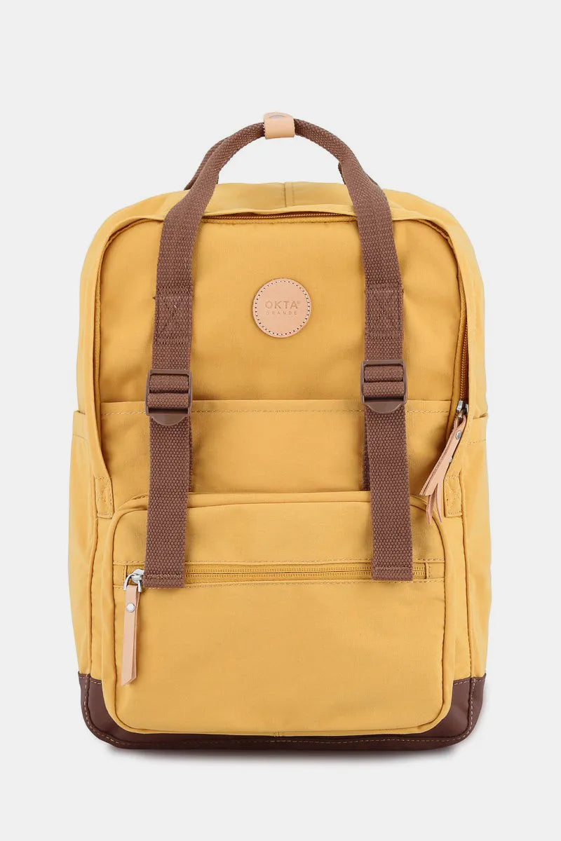 Waterproof Canvas Backpack with Side Pockets Stylish & Durable