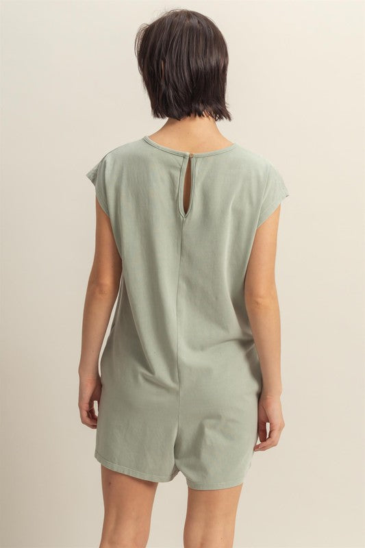 HYFVE Round Neck Cap Sleeve Relaxed Fit Breezy Romper