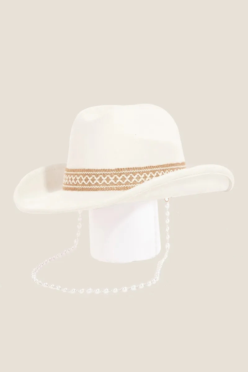 Ornate Band Cowboy Hat – Western Style with Unique Flair