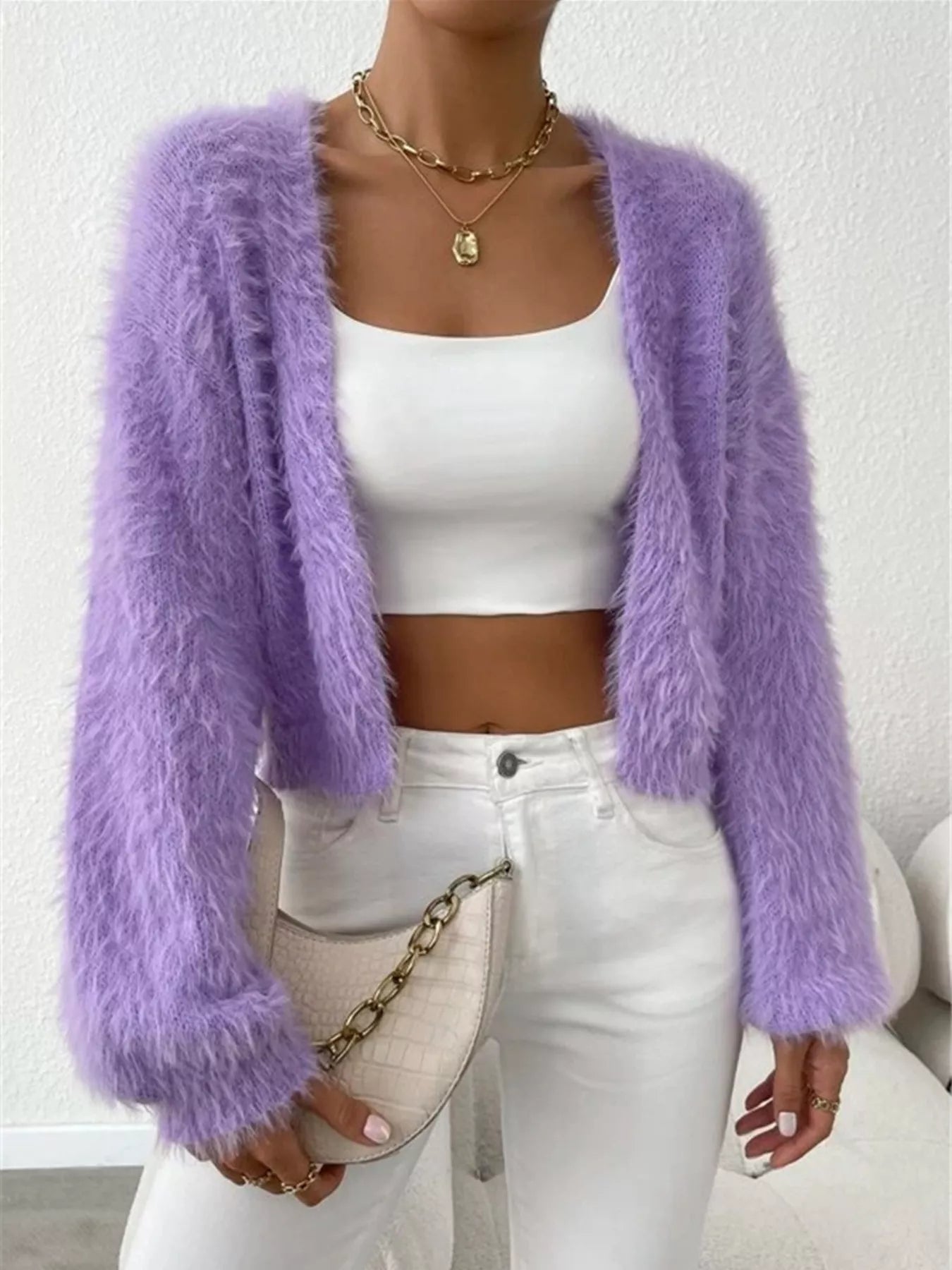Open Front Long Sleeve Cardigan – Cozy Casual Layering Piece