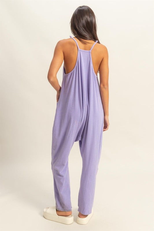 HYFVE Relaxed Fit Mineral Washed Overalls with Pockets