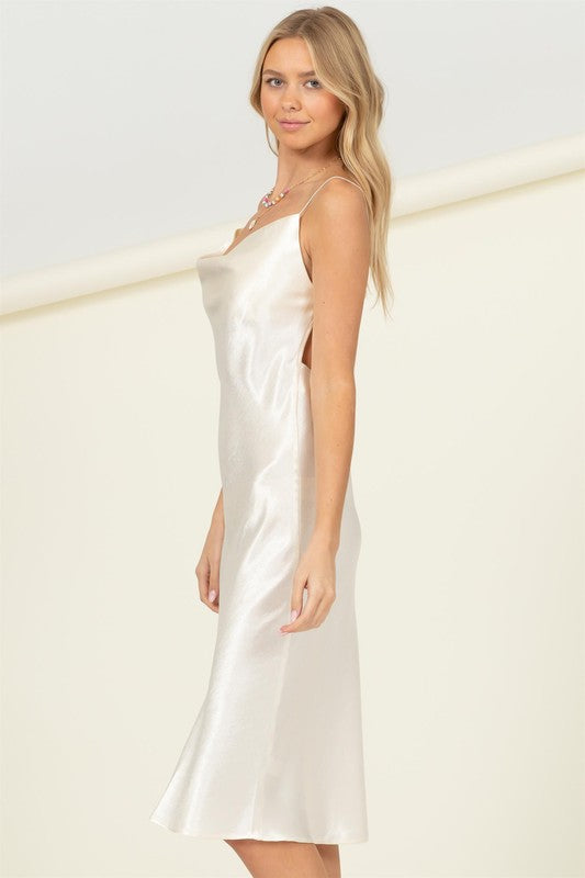 HYFVE Meet you There Cowl Neck Midi Dress