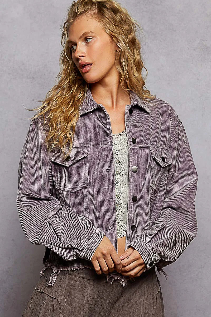 Vintage Corduroy Jacket — Oversized, Cropped & Retro Streetwear Style