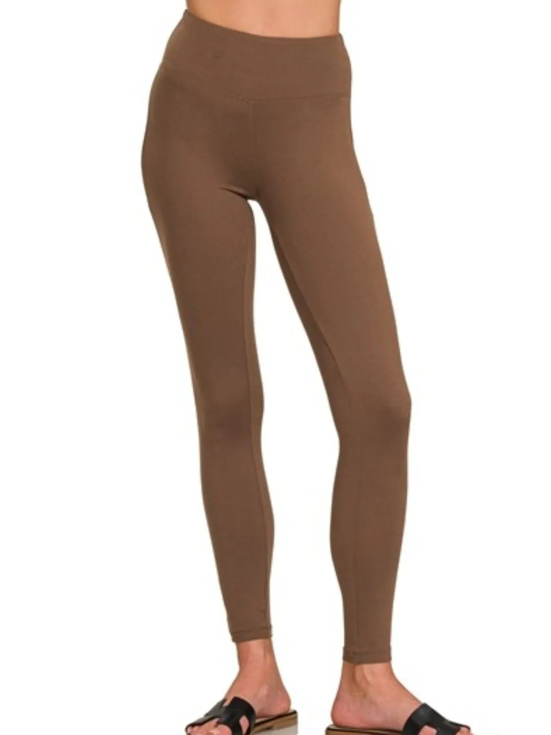 Zenana Women's Microfiber Leggings with Comfortable Waistband