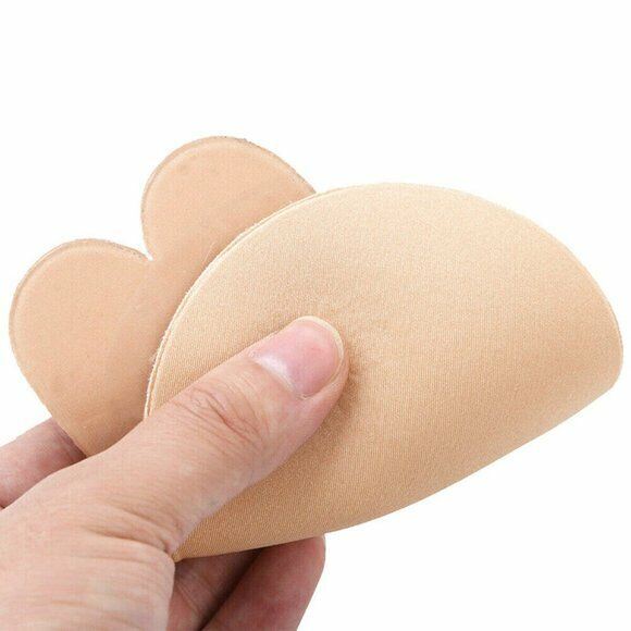 Dreamkue Nude Front Clip Adhesive Strapless Backless Push Up Bra D Cup