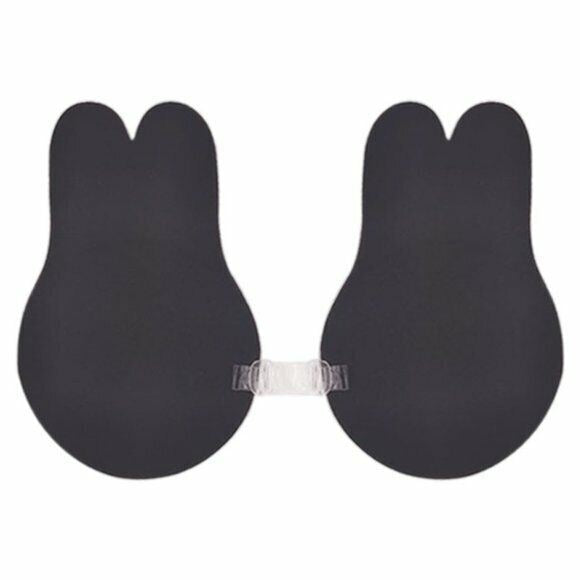 Dreamkue Black Front Clip Adhesive Strapless Backless Push Up Bra B / C Cup
