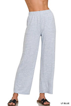 Zenana Soft Melange Hacci Lounge Pants – Elastic Waist Comfort