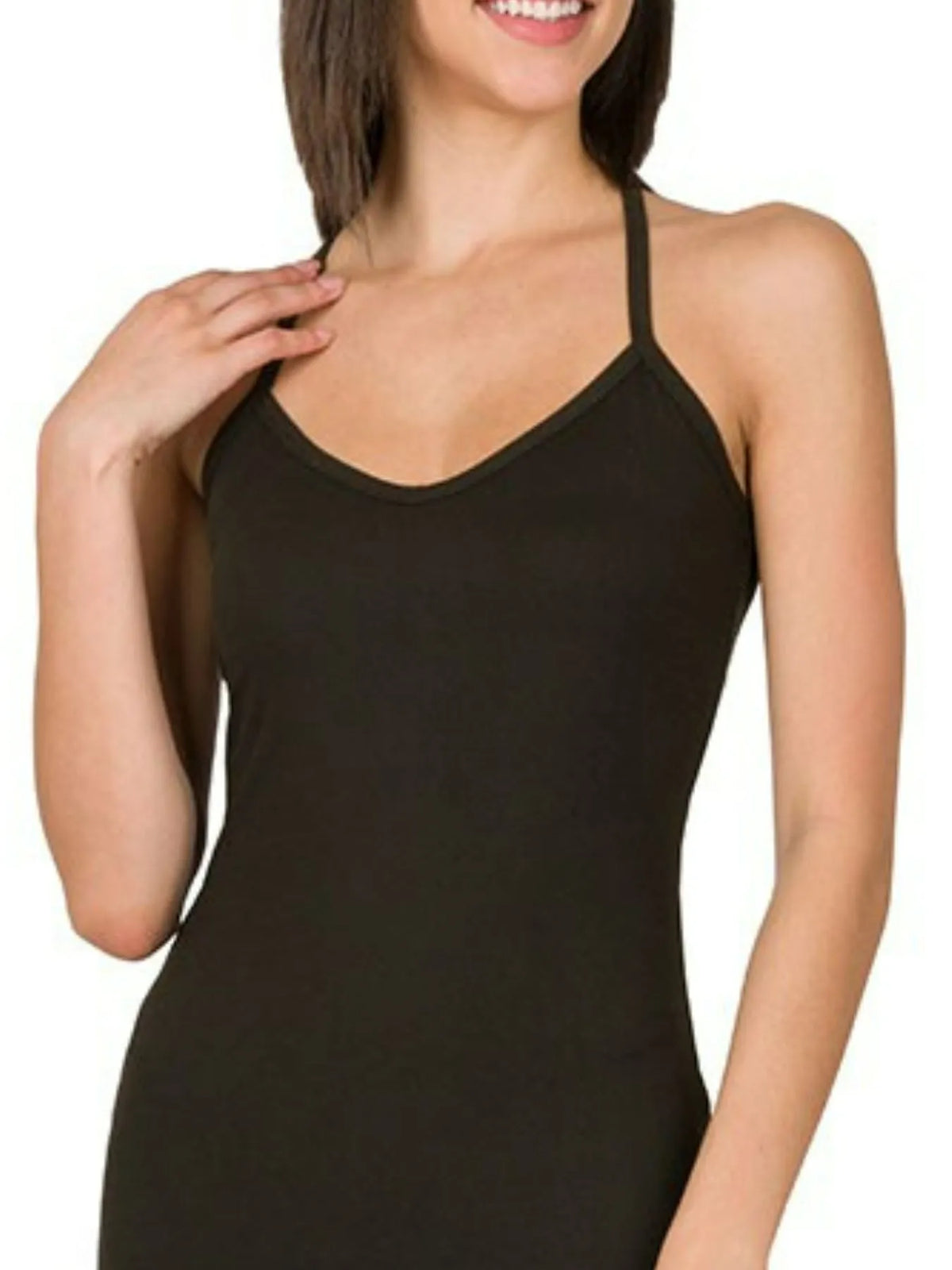 Brushed DTY Racerback V-Neck Maxi Dress | Women’s Elegant Casual Dress