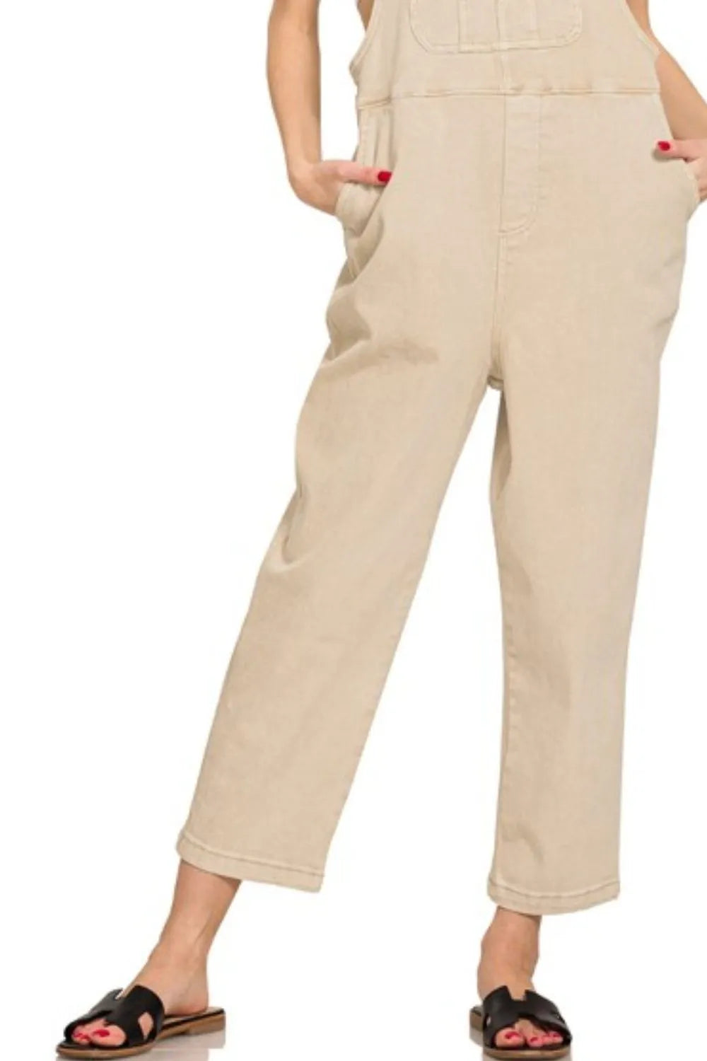 Sand Beige Denim Overalls – Classic, Durable & Effortlessly Stylish