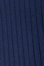 Ribbed Round Neck Slit Knit Top – Chic, Cozy & Versatile