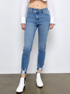 Artemis Vintage High Rise Crossover Skinny Jeans