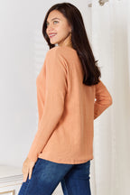 Half-Button Long Sleeve Top – Chic, Versatile & Effortlessly Stylish