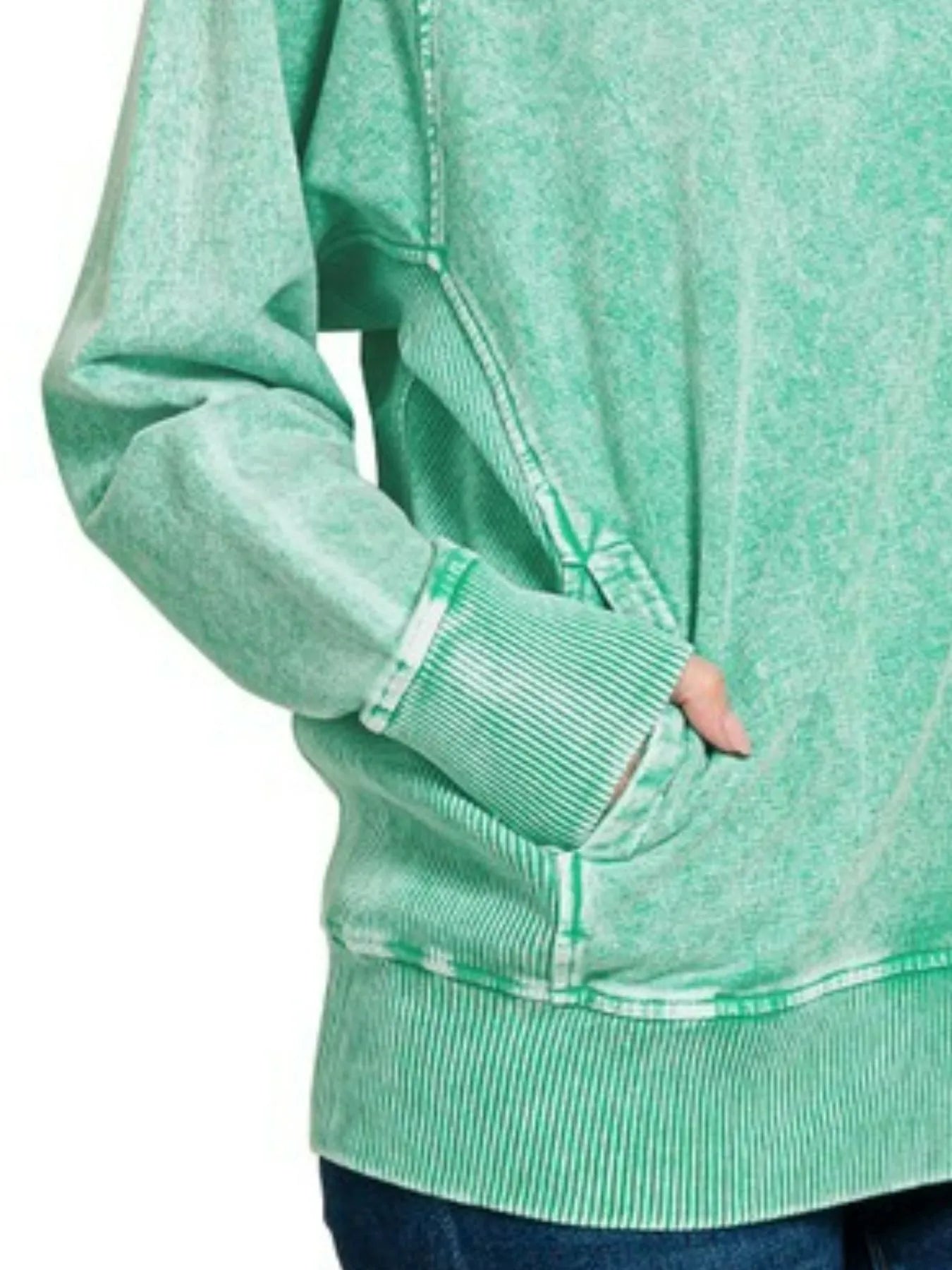 Halo Snow Washed French Terry Sweatshirt | Cozy Women’s Casual Pullover