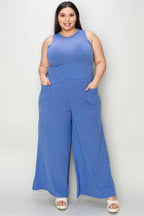 Ribbed Tank & Wide Leg Pants Set – Chic, Comfy & Effortless