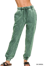 Zenana Vintage Wash Jogger Pants – Relaxed Everyday Comfort