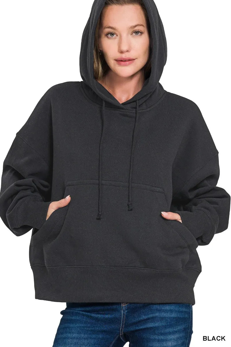 Zenana Oversized Fleece Hoodie – Cozy Relaxed Everyday Style
