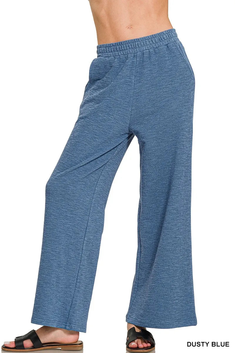 Zenana Cotton Slub Wide Leg Pants – Relaxed, Chic & Comfortable Everyday Style