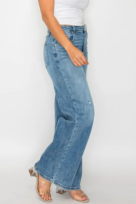High Rise Wide Leg Jeans – Flattering, Vintage & Plus-Size Friendly