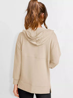 Drawstring Kangaroo Pocket Long Sleeve Hoodie – Cozy Casual Layer