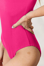 Basic Bae Full Size Round Neck Short Sleeve Bodysuit Everyday Style