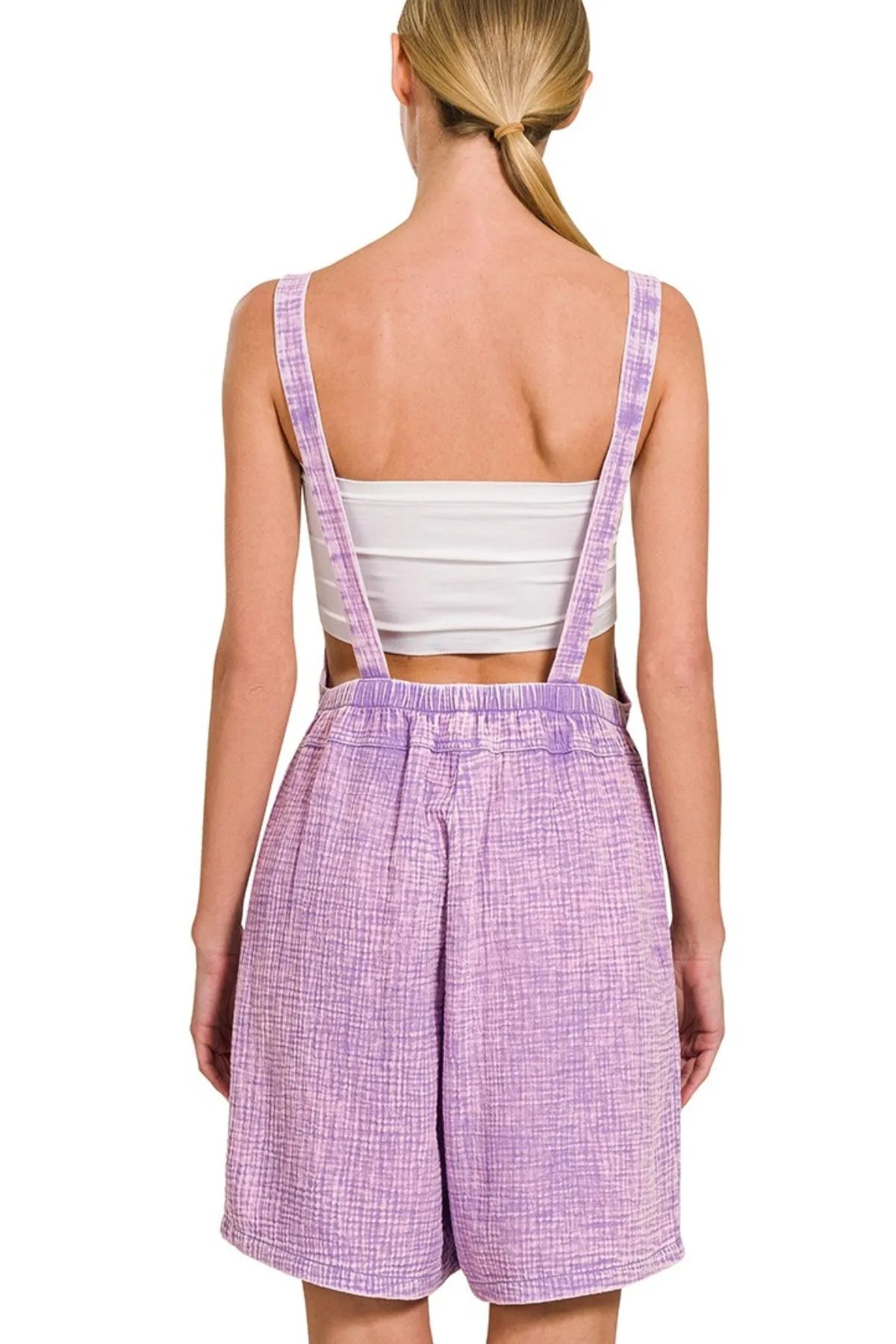 Acid Washed Double Gauze Romper – Soft, Lightweight & Stylish