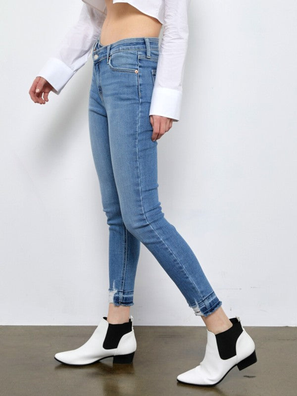 Artemis Vintage High Rise Crossover Skinny Jeans