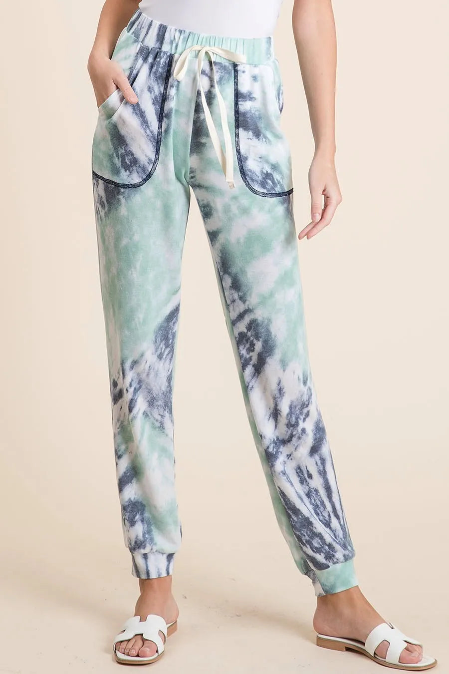 Tie Dye French Terry Sweat Pants – Trendy Comfortable Loungewear
