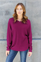 Classic Round Neck Long Sleeve T-Shirt – Everyday Essential