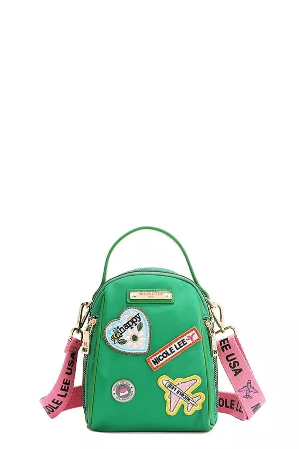 Embroidered Travel Patch Bag | Multi-Way Backpack, Crossbody & Handbag