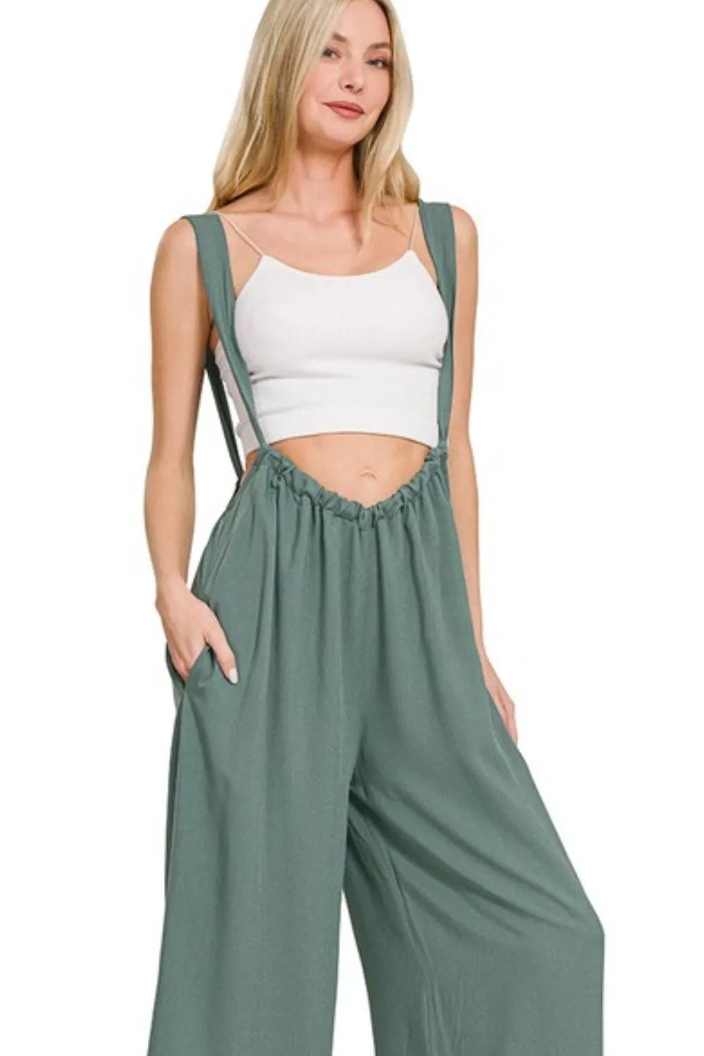 Ash Jade Wide-Leg Jumpsuit – Bold, Comfy & Flattering All Day