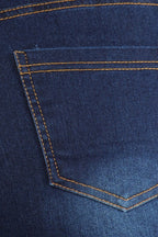 Bagel Plus Size Ripped Denim Jeggings – High Waist Stretchy Fit