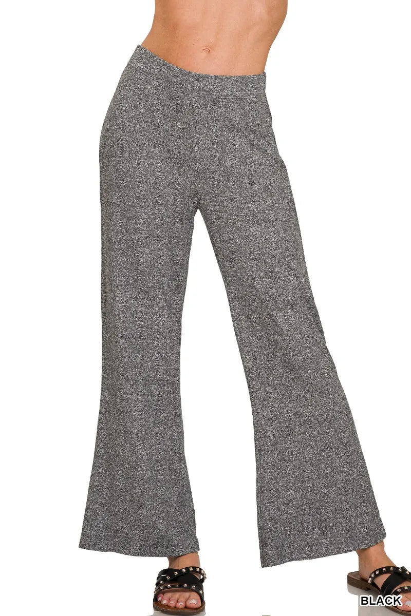Zenana Soft Elastic Waist Flare Pants – Comfy, Stylish & Everyday Chic
