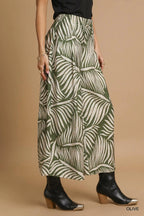 Tropical Palm Leaf Culotte Pants – Wide-Leg & Breezy Summer Style