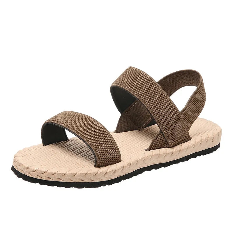 Open Toe Flat Sandals – Casual Comfortable Summer Shoes