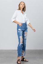 Insane Gene High Rise Straight Jeans – Classic Fit with Modern Style