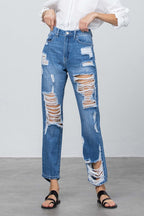 Insane Gene High Rise Straight Jeans – Classic Fit with Modern Style