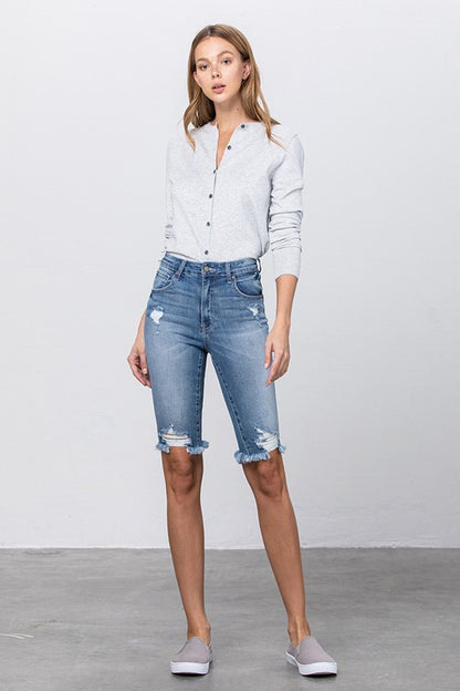 Insane Gene High Rise Heavy And Long Bermuda Shorts