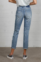 Insane Gene Mid Rise Destroyed Jeans – Edgy Distressed Denim Style