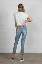 Insane Gene Mid Rise Destroyed Jeans – Edgy Distressed Denim Style