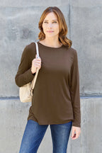 Round Neck Long Sleeve Top – Classic, Comfy & Versatile