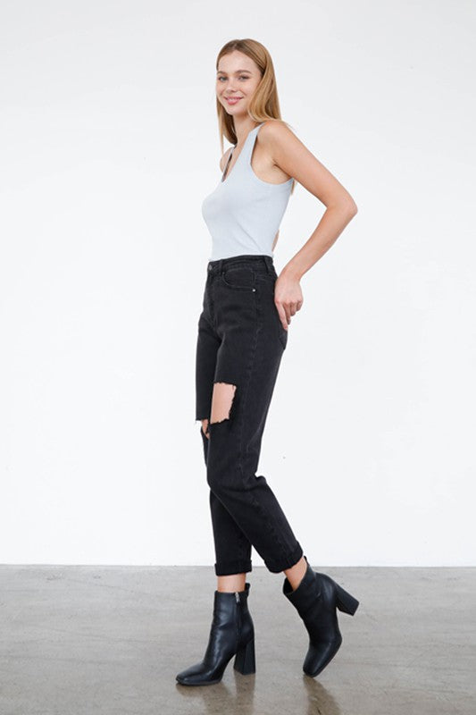 Insane Gene High Rise Straight Jeans – Flattering Classic Denim Fit