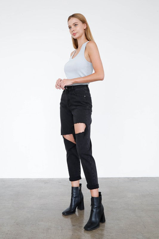 Insane Gene High Rise Straight Jeans – Flattering Classic Denim Fit