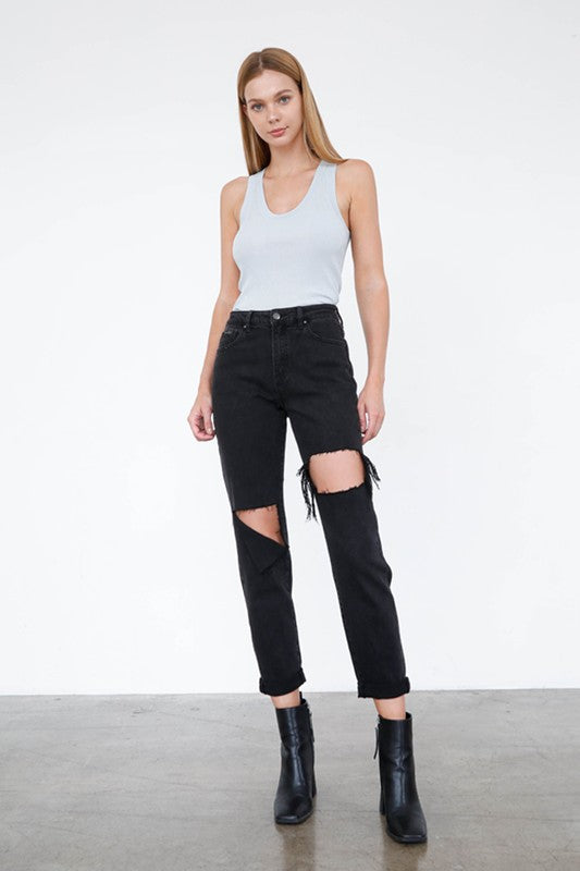 Insane Gene High Rise Straight Jeans – Flattering Classic Denim Fit
