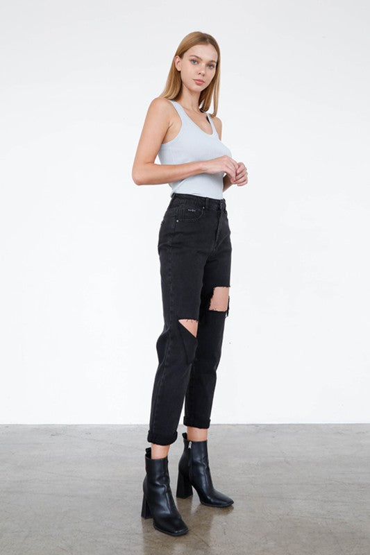 Insane Gene High Rise Straight Jeans – Flattering Classic Denim Fit