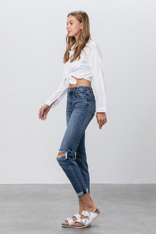 Insane Gene Mid Rise Slim Boyfriend Jeans – Relaxed Modern Fit